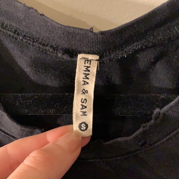 Emma & Sam oversized tee / dress. Black. Size S - Picture 2 of 2